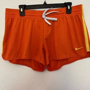 Nike Dri Fit Livestrong Zig Zag Running Shorts Orange